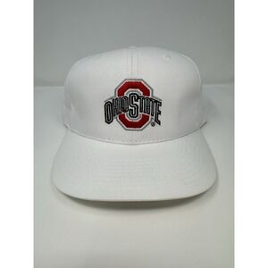 Ohio State University Buckeyes Strapback Hat Cap Unisex NCAA White